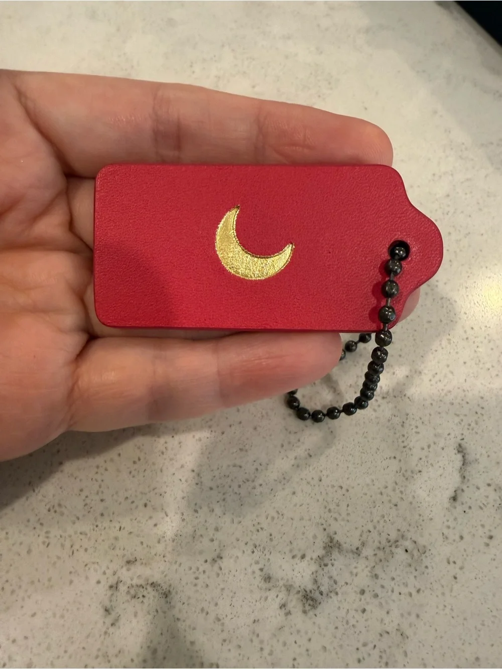 Coach Pink Leather Tag - Picture 3 of 5